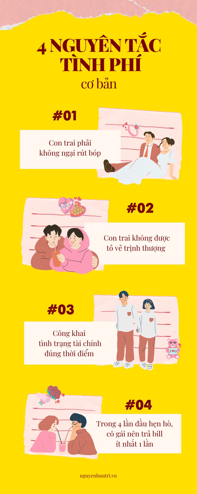 4 nguyên tắc Tình Phí cơ bản