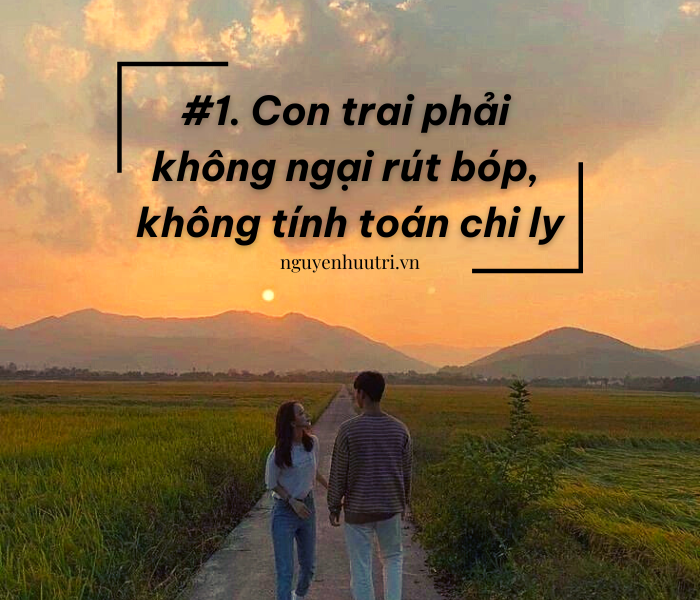 Nguyên tắc tình phí 01: Con trai không nên tính toán chi ly! 