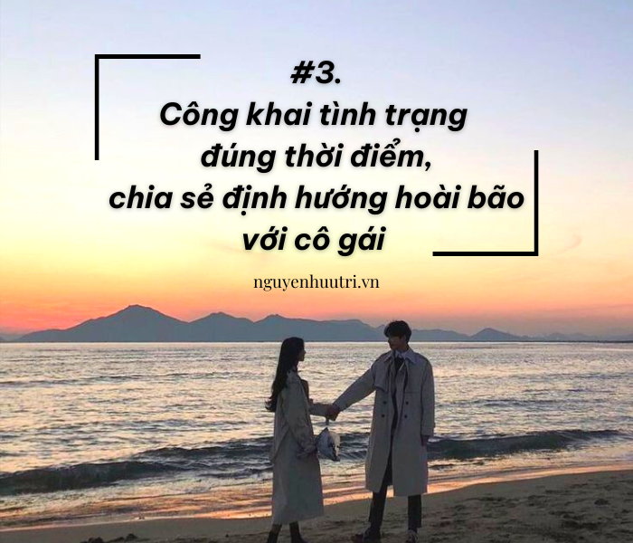 Tuyệt chiêu tình phí 03: Công khai tình trạng tài chính đúng thời điểm