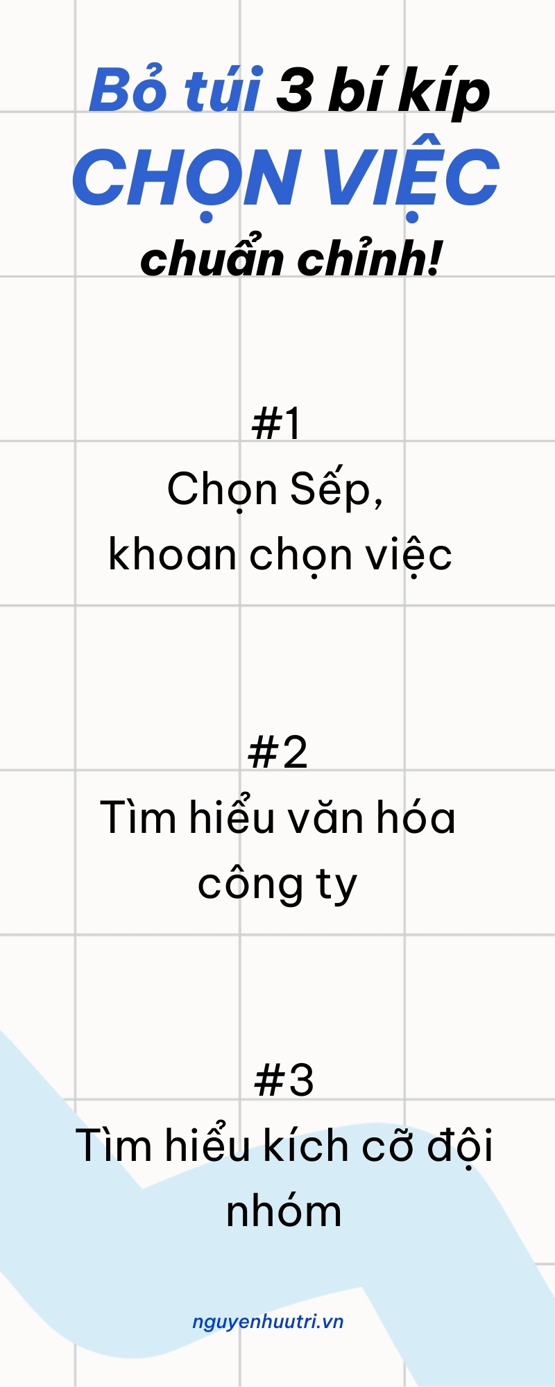 3 bí kíp chọn việc