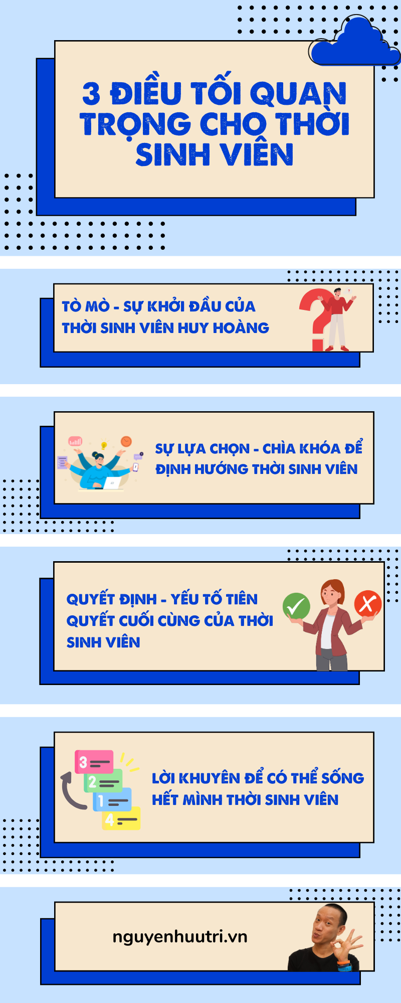 3 điều tối quan trọng cho thời sinh viên