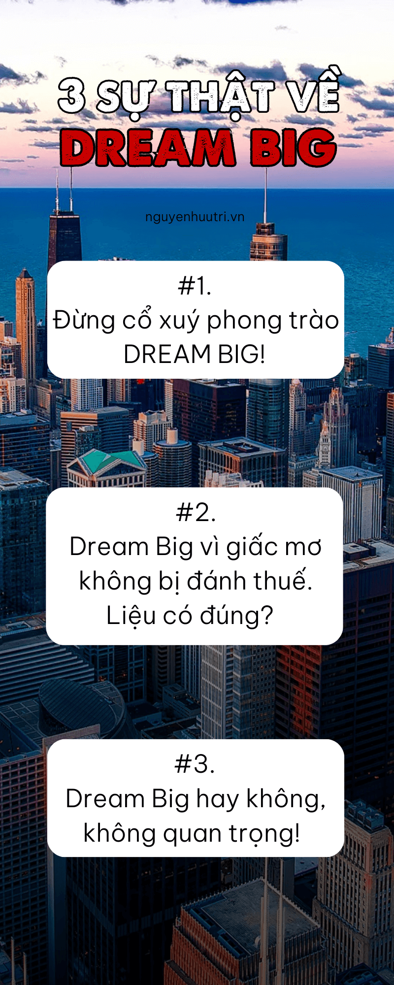 3 sự thật về Dream Big