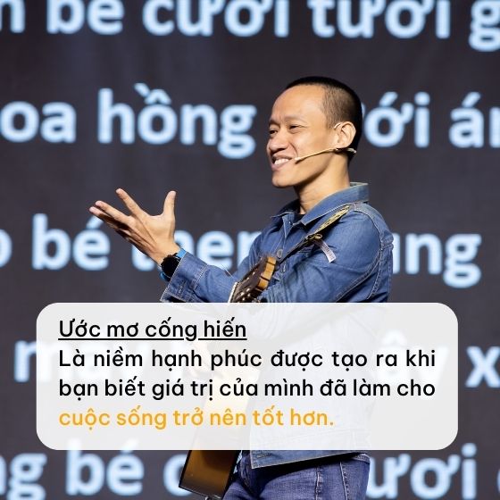 Hạnh phúc khi được cống hiến vì bạn biết giá trị mình tạo ra đã làm cho cuộc sống này trở nên tốt hơn