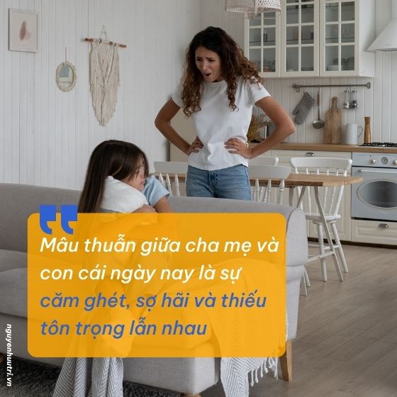 Mâu thuẫn giữa cha mẹ và con cái ngày càng nghiêm trọng hơn