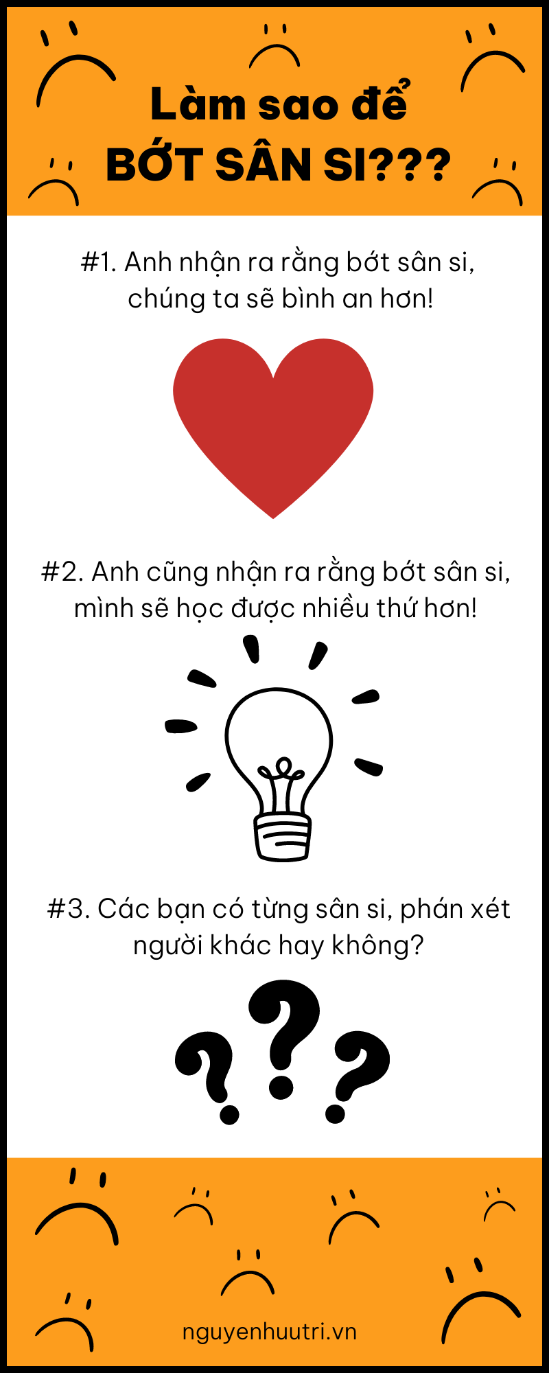 Làm sao để bớt sân si?