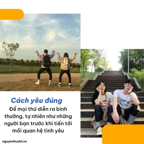 Bình thường hoá thành mối quan hệ bạn bè dù hai bạn đang rất thích nhau, chúng ta cần thời gian để tìm hiểu sâu hơn về nhau