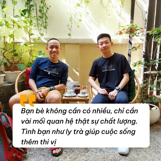 Tình bạn như hương vị ly trà, rất thi vị