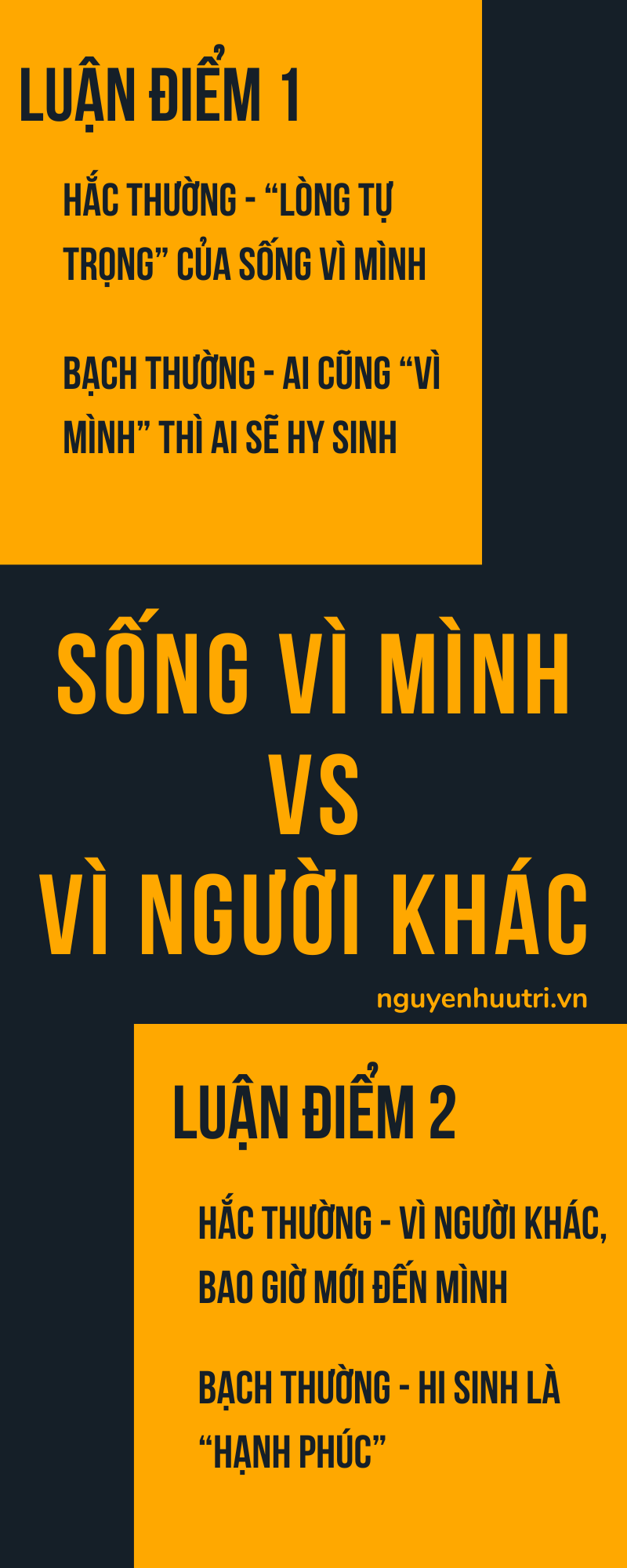 Sống vì mình hay vì người khác